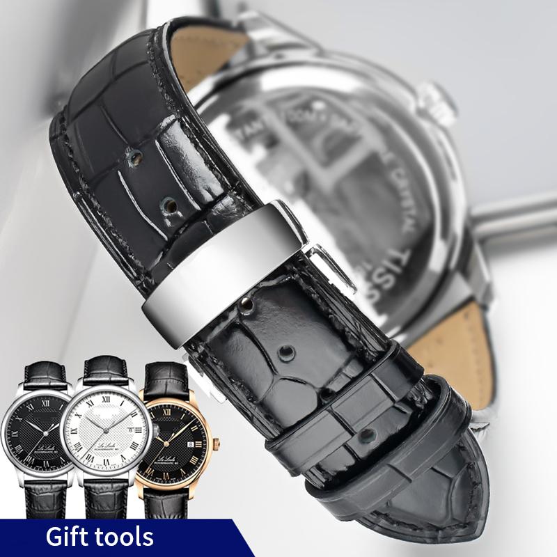Skórzany pasek DO zegarka Tissot Le Locle T41 T006 PRC200 Pasek do zegarka Pasek na nadgarstek Bransoletka do zegarka 1853 Pasek do zegarka Męski 19MM 20MM 21MM 22MM