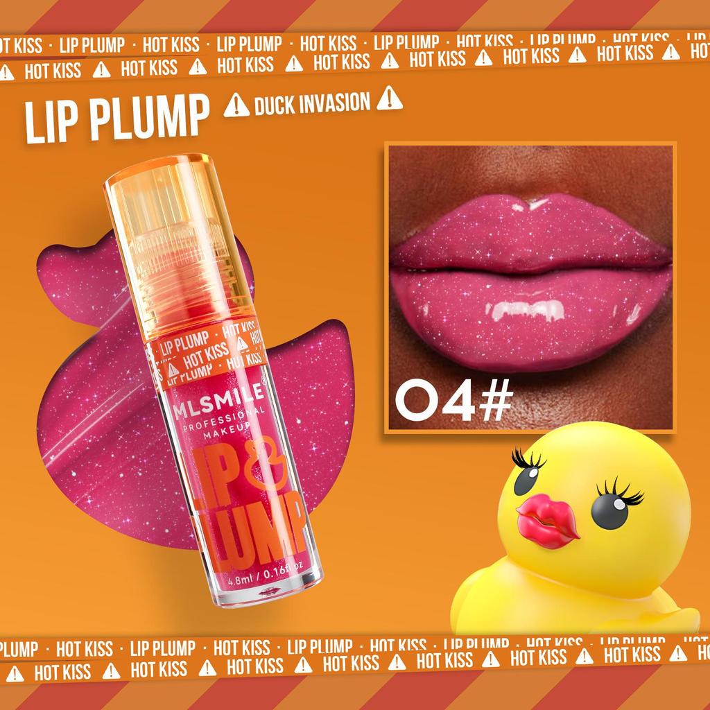 6 Color Duck Lip Plump Lip Oil Hydratační hydratační lesk na rty Big Mouth Toot Lips Medová glazura na rty