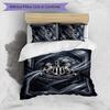 Newcastle United Football Printed 3 Pieces Bedding Set, Comfortable Skin Friendly Bedroom Duvet Cover Set