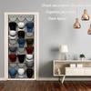 Hat Organizer Racks for Baseball Caps Door Hanging Holder Hanger Storage Rack with 3 Hooks 24 Deep Pockets for Wall Door