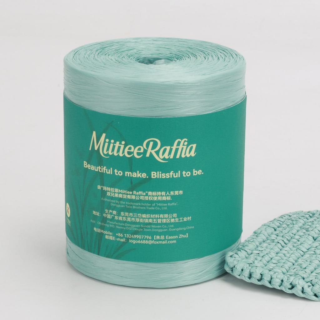 MT001-MT087 Natural Raffia Yarn For Wrapping Knit Wire Natural Color Matte Texture Raffia Paper Ribbons For Hat DIY Decoration