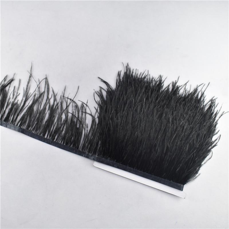 10Yard Ostrich Feathers Trim For Needlework Decorative Ribbon Sewing Fringes Clothes Wedding Dress Diy Supplies Crafts
