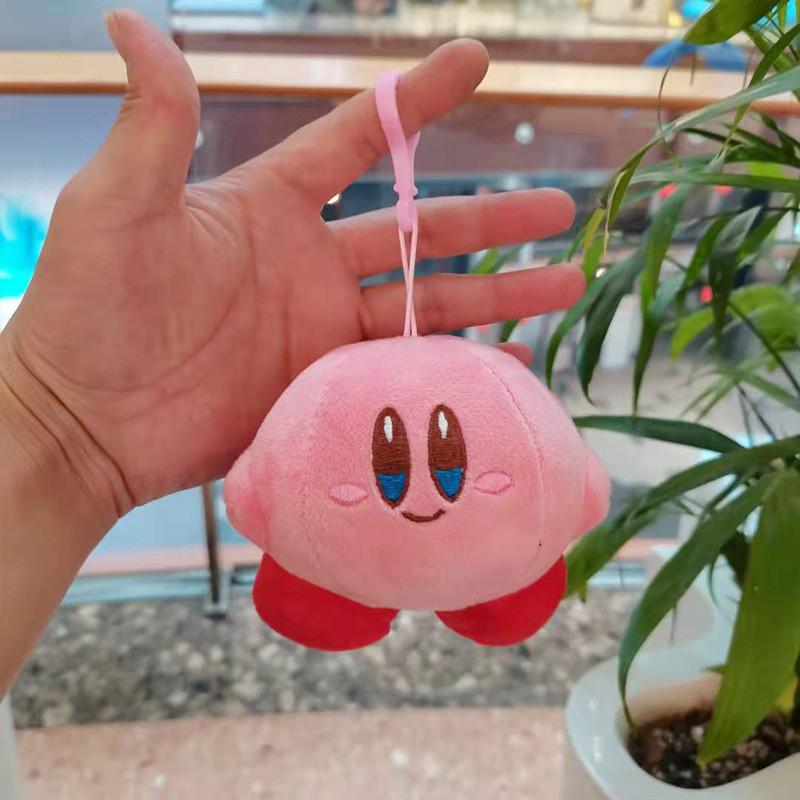 Kirby Cartoon Endearing Keychain Plush Figure Cute Animal Bag Pendant 10cm Softness