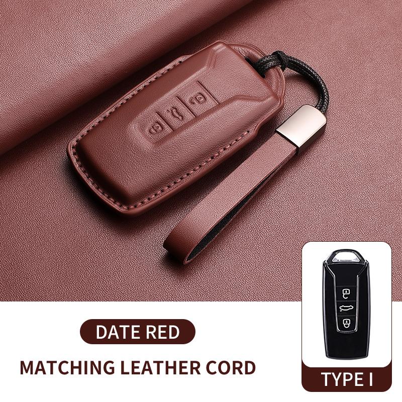 

Leather Car Key Case Cover For VW Volkswagen Touareg 2019 2020 2026 2026 2026 2026 2026 2026 Key Protection Garnish Accessories