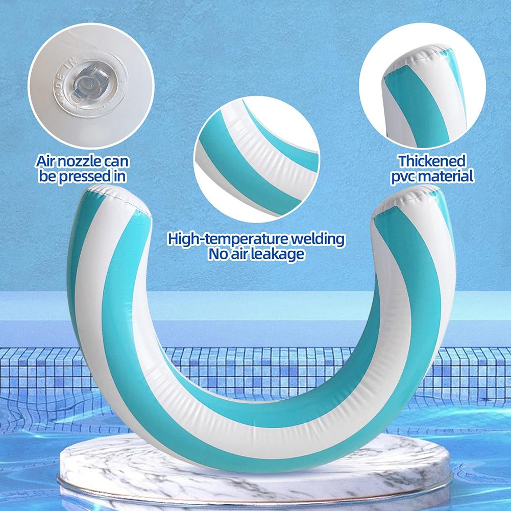 Inflatable Buoyancy Stick High Buoyancy Curved Swimming Noodle Portable Entertainment Lounger for Pool Beach