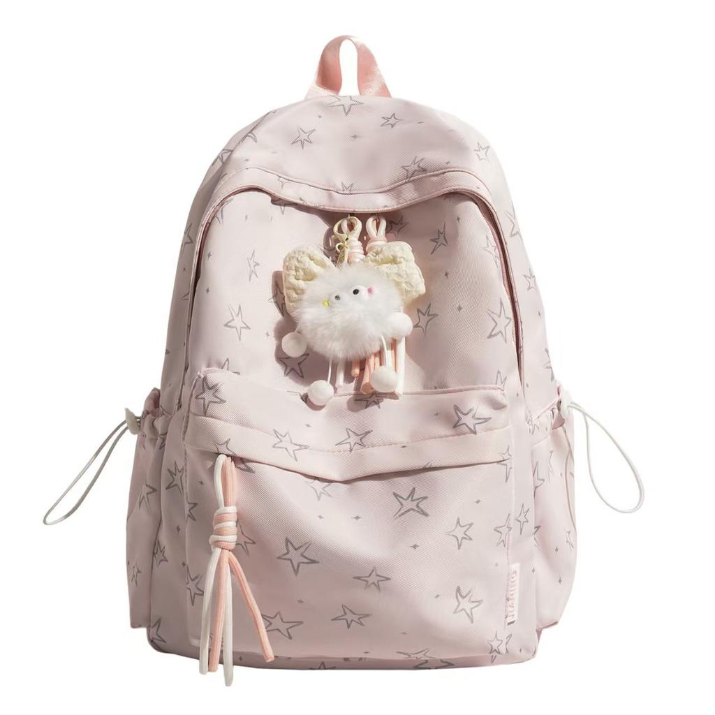 Schoolbag new junior high school student schoolbag Korean high-value star 1011 girl heart backpack Mori large-capacity backpack