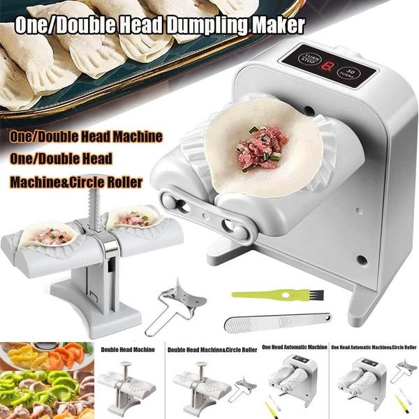 

Автоматическая одинарная/двойная машина для изготовления пельменей, бытовой кухонный инструмент, наклейка на горшок Wonton, пресс-машина для эмпанады с круговым роликом, электрическая форма для пельменей