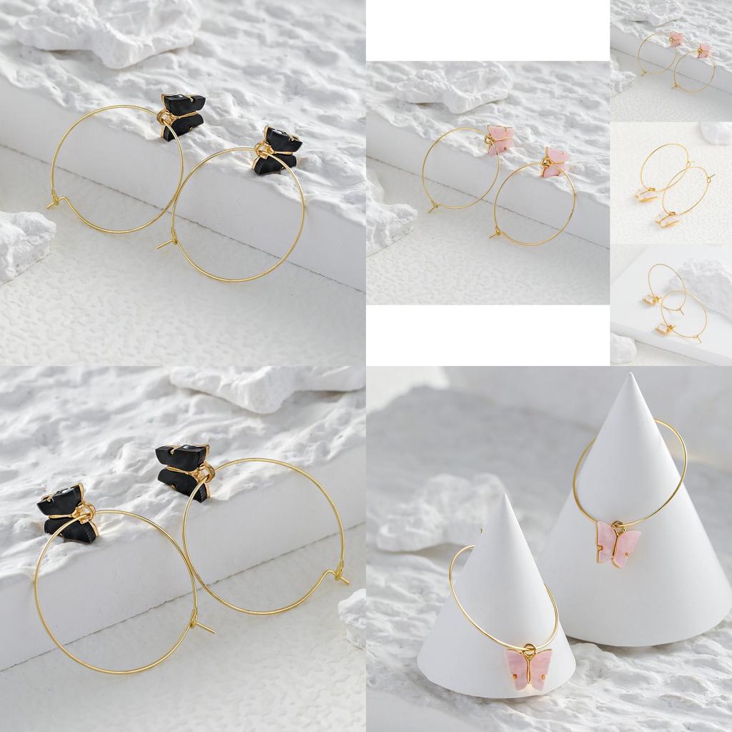 Unique And Stylish Butterfly Earrings Women's Geometric Alloy Jewelry