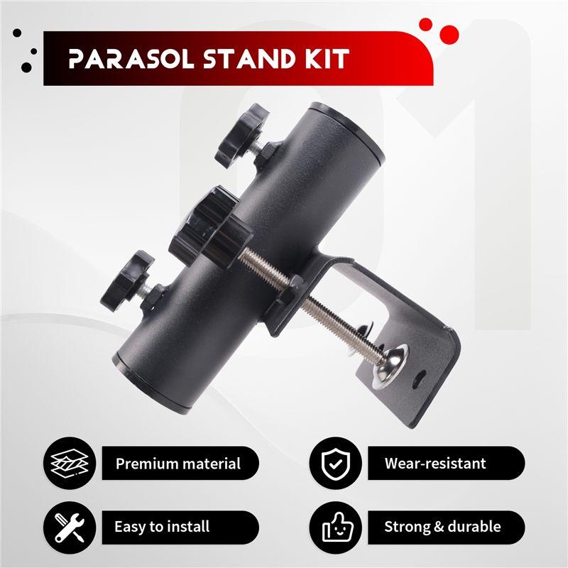 Good-Outdoor Patio Beach Clamp Stable Fixed Bracket Portable Garden Courtyard Parasol Stand Heavy Duty Umbrella Holder Clip