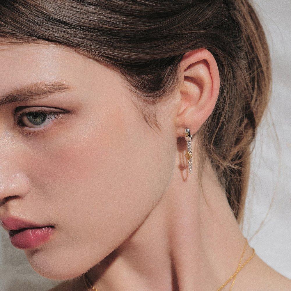 Epoch Drop Kjede Hoop Øredobber