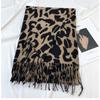 Winter Imitatkashmir Schal Damen Neu Doppelseitiger Leopardenmuster Europäischer und Amerikanischer Mode Schal Warm Druck Fransen Schal