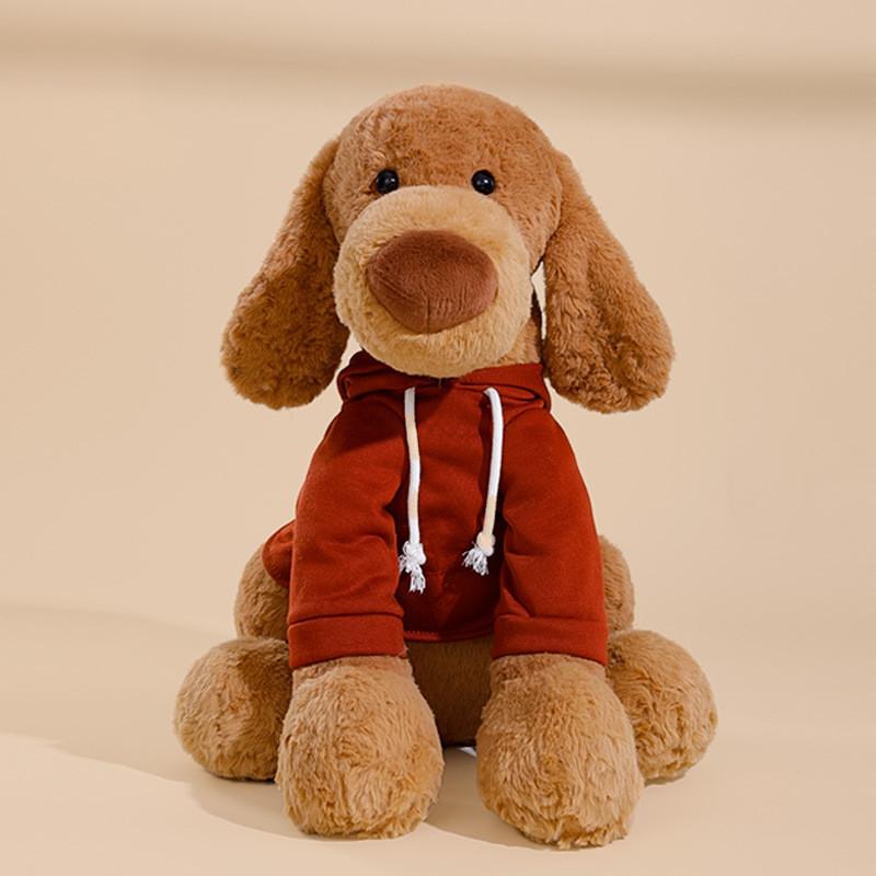 Cute Labrador Plush Doll With Hoodie For Children And Gift Giving 23cm