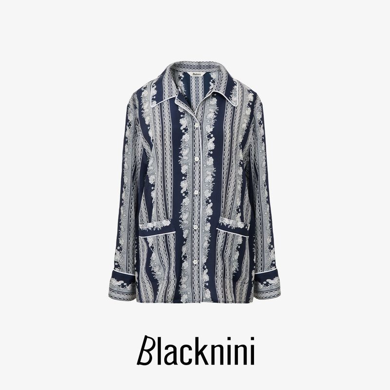 Blacknini Yinhuafu/Holiday Series Matte 12 M Silk Crepe De Chine Shirt/Sling/Shorts
