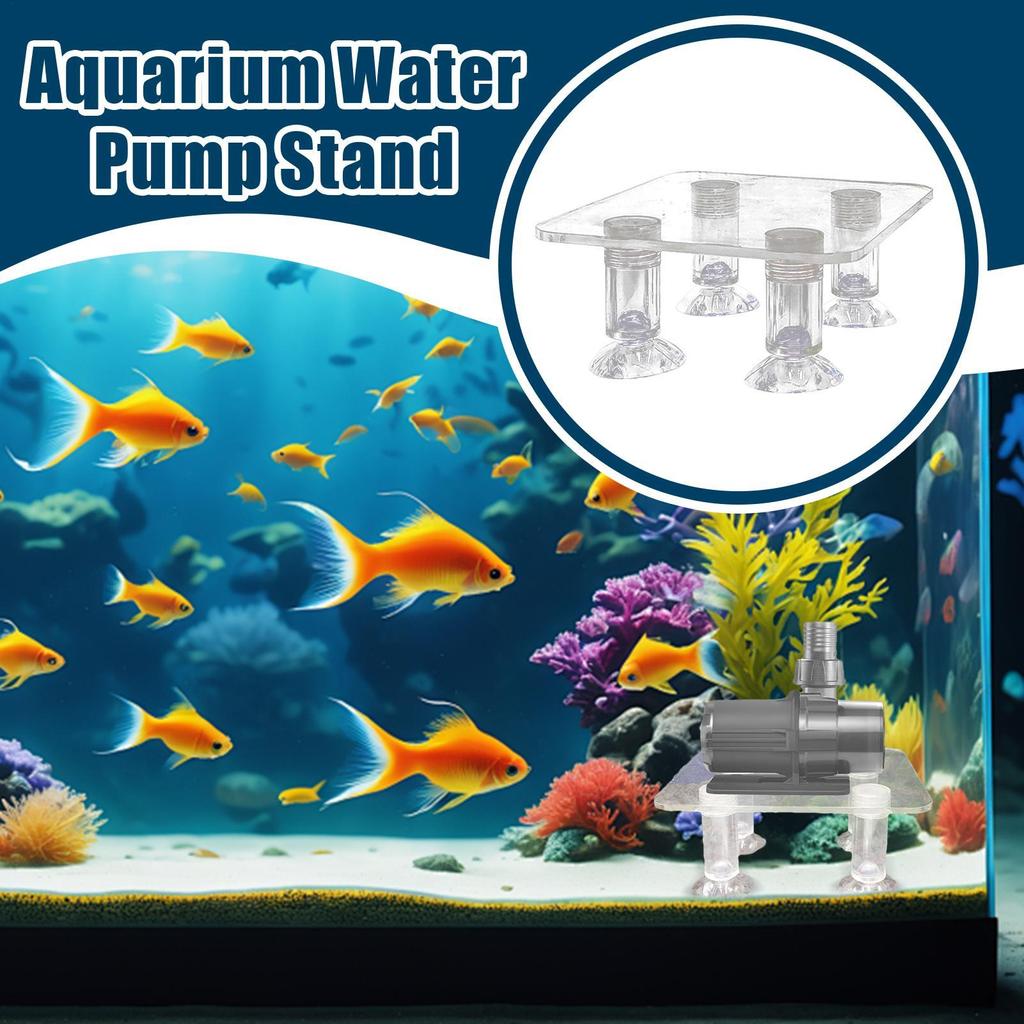 Fish Tank Water Pump Riser Shockproof Water Pump Riser Lightweight Transparent Aquarium Accessories for Enhanced Aquarium
