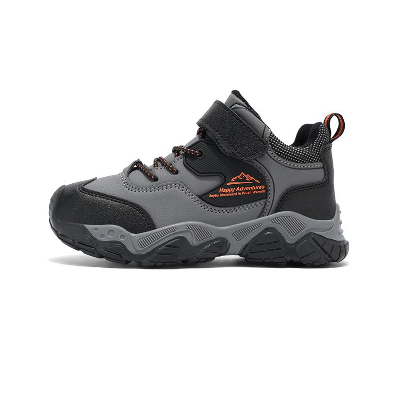 

Детская зимняя мода и плюшевые теплые повседневные высокие хлопковые ботинки, обувь для активного отдыха, обувь для пеших прогулок, уличная обувь для учеников средних и старших классов 39 оранжевый/темно серый