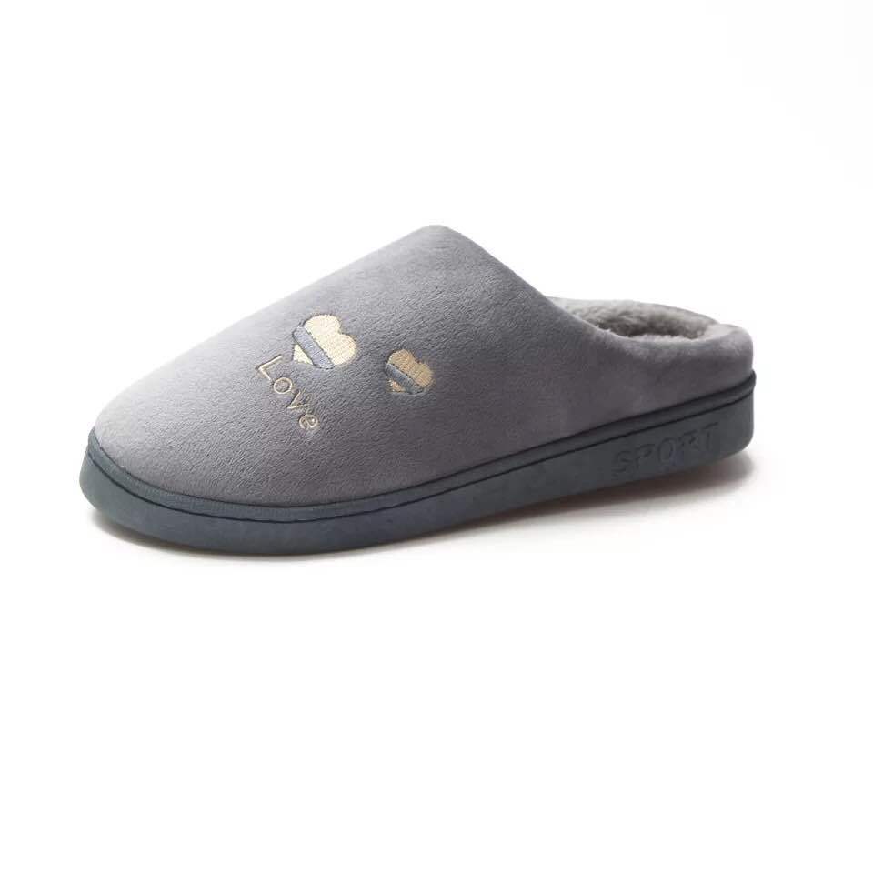 Women's Winter Couple Cotton Slippers for Home Warmth, Men's Woolen Slippers