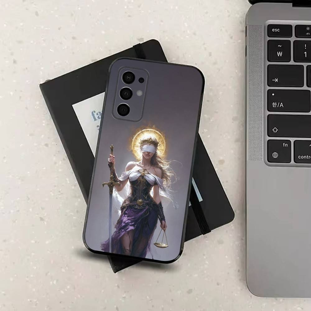 Greek Art Athena Mythology For Samsung Galaxy A53,31,52,72,41,22,73,32,71,Note,J7,8,9,5G Soft Black Silicone Phone Case