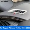 For Toyota Alphard Vellfire 2024 2025 2026 Matte Front Upper Air Condition Vent Outlet Cover Trim Sticker Interior Accessories