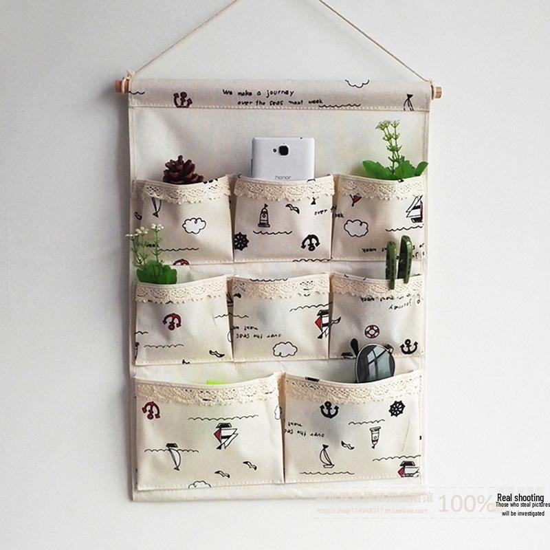 Wen'er Wandmontierte Mehrschichtige Hängeaufbewahrungstasche für Studentenwohnheime