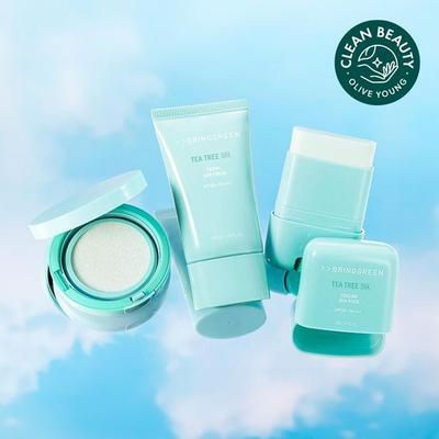Bring Green Tea Tree Cica Sun 3 Types (sun Cream/sun Stick/sun Cushion)