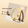 New Men's Titanium Steel Gear Fashion Ring - Trendy European and American Style Jewelry