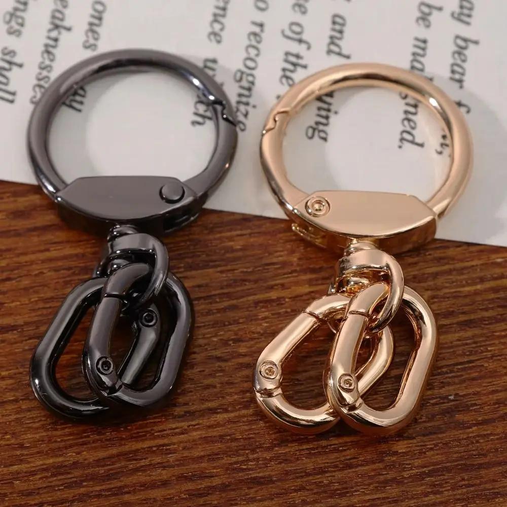2 PCS Connector Clasps Metal Swivel Clasp Clips Spring Ring Hook Rings Lobster Claw Clasp Bag Buckle DIY Crafts