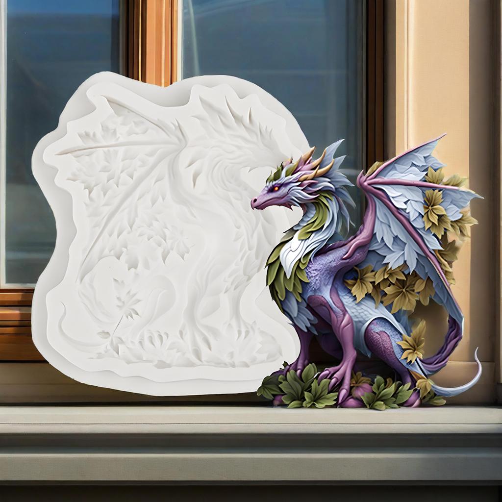 Dragon Warcraft Beast Silicone Mold for DIY Fondant Cake Decorating Sugarcraft Chocolate Resin Clay Candle Baking Tool