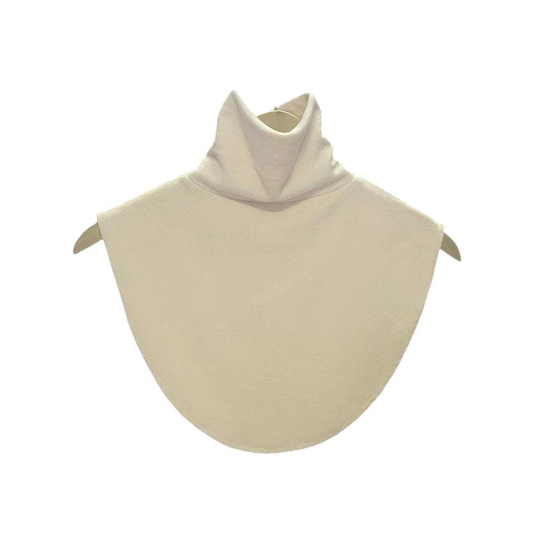 Unisex High-Neck Fleece Collar: Neck Warmer & Support for Hoodies, Autumn/Winter Wear