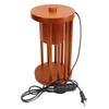 Candle Warmer Lamp Wooden with 2 Bulbs Smokeless Dimmable Timing Bedside Light for Home Decor
