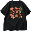 Tomato Pattern Tshirt Rustic Style Vegan Clothing Aesthetic Womens Printed Tshirt Summer Harajuku Style Tshirt Y2K Top