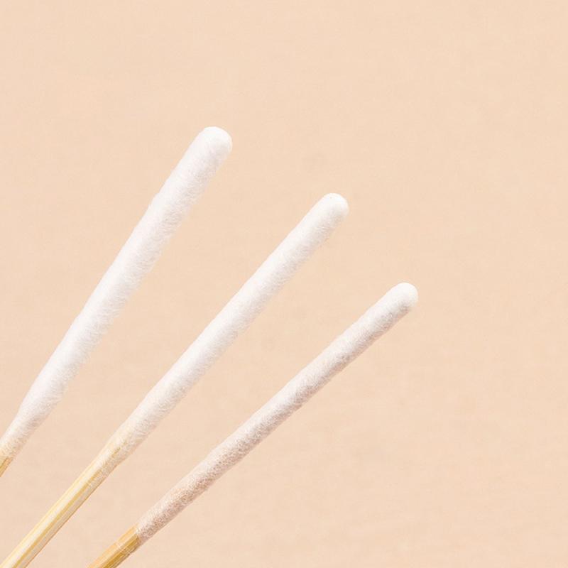 30/90Pcs Disposable Longer Cotton Swab Brush Lint Free Micro Brushes Wood Cotton Cotton Swab Brush Make Up Brushes