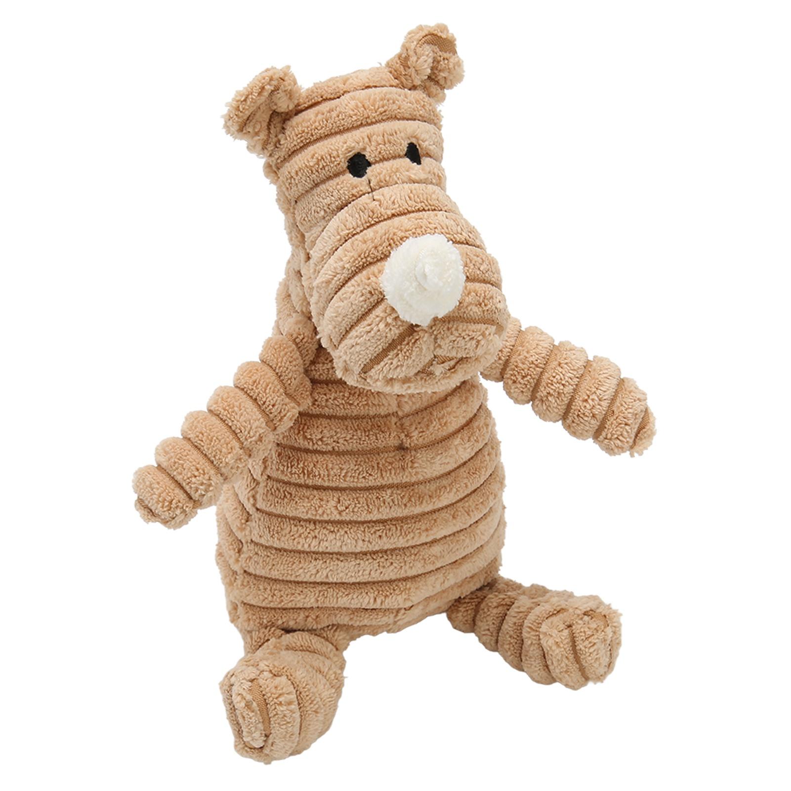 

Squeaky Plush Dog Toys Fun Cute Rhinoceros Interactive Bite Resistance Teeth Grinding Dog Chew Toys for Dogs Puppies