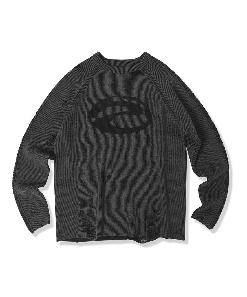 ZENDUST Marc Damage Raglan Strick - 2Farben