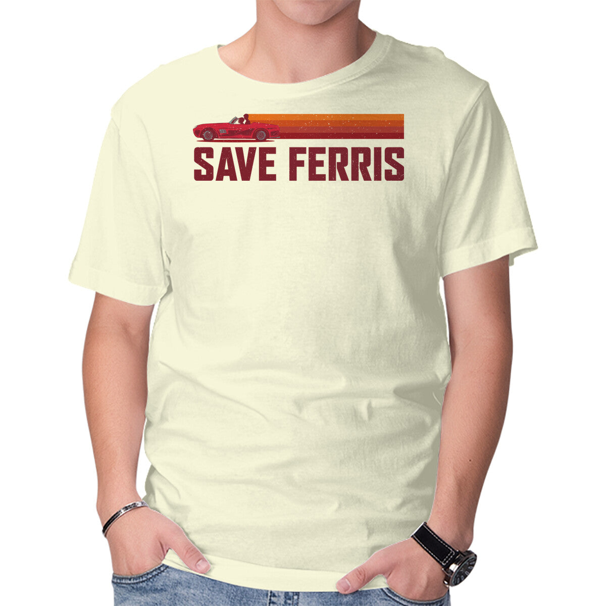 Unisex Crew Neck T-Shirt Save Ferris Graphic Short Sleeve Casual Tee XL