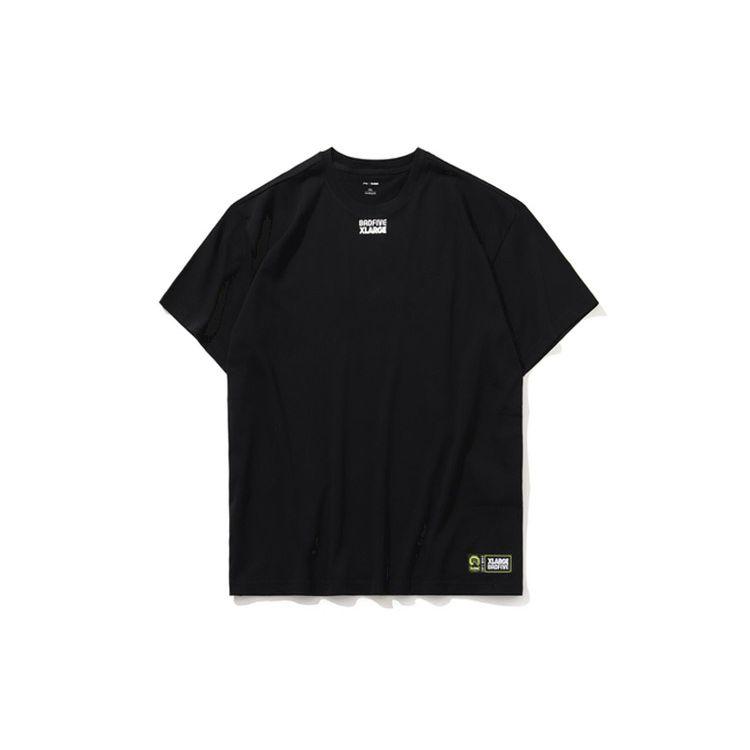 

Свободная свободная футболка с короткими рукавами Li-Ning X XLarge, мужские топы черного цвета AHSP535-4