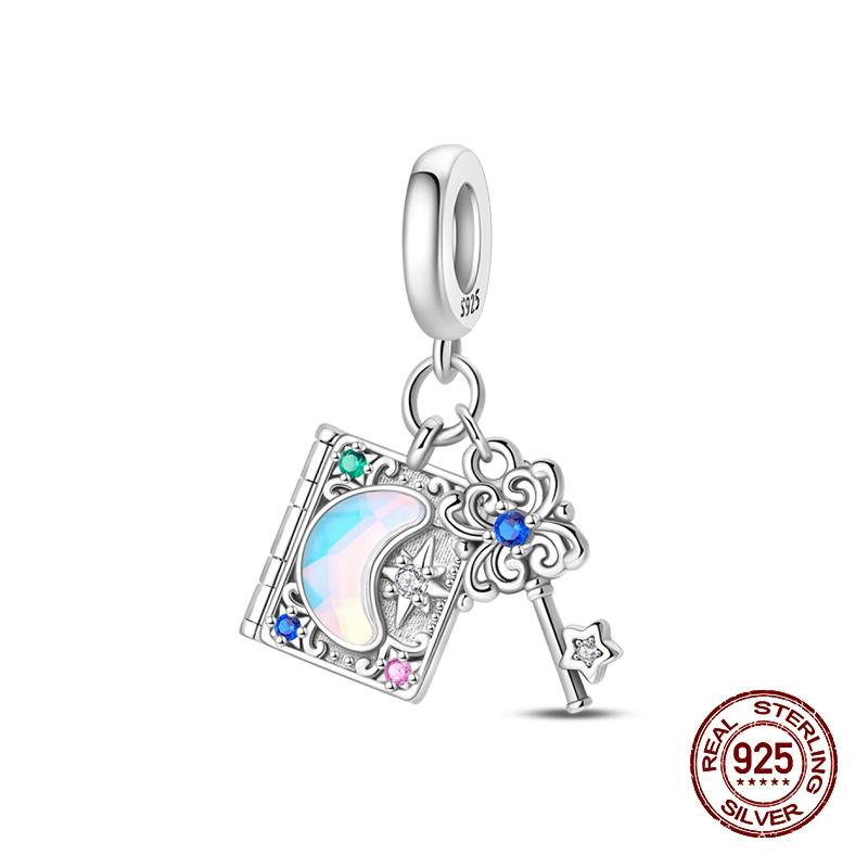 Original 925 Silver Charms Beads Winter Snowflake Snowman Igloo Penguin Pendants Fit Bracelet Charms Women Jewelry Gift