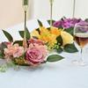 Candle Wreath Simulation Rose Candle Wreath Table Decorative Candle Xmas Wedding Decoration