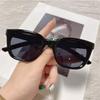 Fashion Unisex Sunglasses Simple Black Square Frame Sun Glasses for Women Girls Simple Grey Yellow Pink Lens UV400 Protector Aes