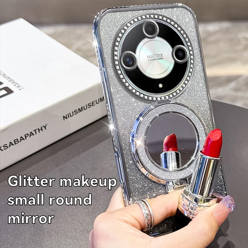 For Honor Magic 5 Lite 6 Lite Luxury Fashion Plating Shockproof Cases Magic 6 Lite Glitter Protective Soft Cover Accessories
