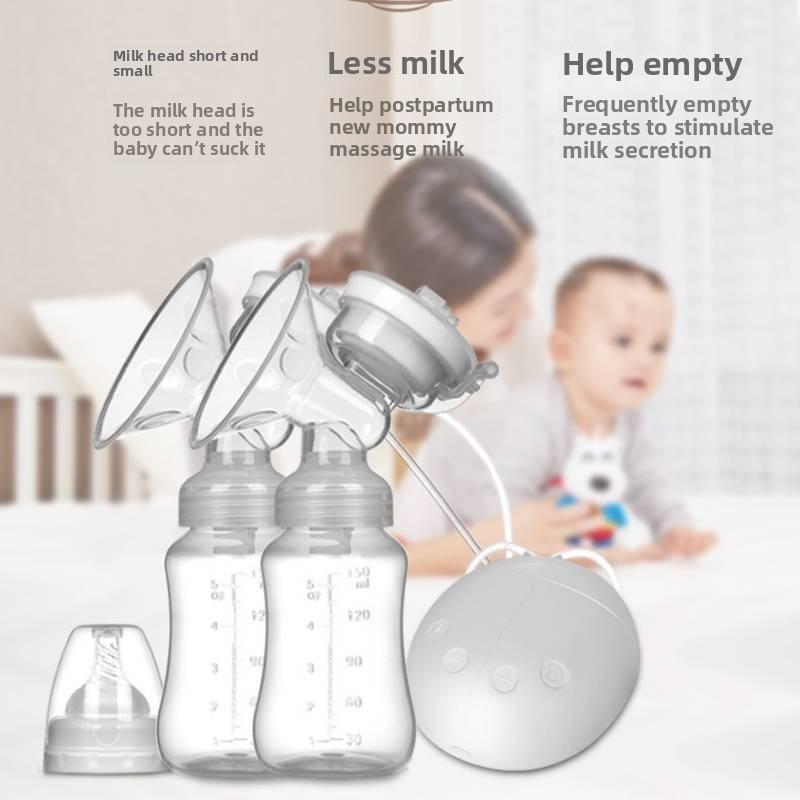 Usb Double Automatic Electric Breast Nipple Suction Pump Mom Milk Extractor Tool