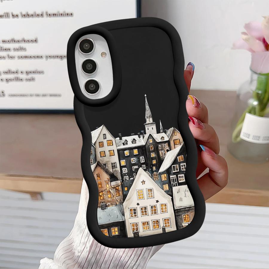 

Cartoon Architecture Soft Phone Cover Case for Samsung Galaxy A12 A15 A11 A16 A52 A13 A21s A14 A22 A23 A04 A05 A33 A03 A53 A06 Galaxy A52