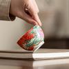 Guochao enamel color master cup single personal special tea cup home living room office tea cup ceramic tea set