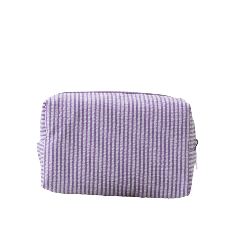 Striped Toiletry Bag Large-Capacity Makeup Storage Bag Personalized Desk Pencil Box  Travel Use