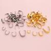 100 stuks Hanger Knoopsluitingen Haakjes Clips Roestvrij Staal Verguld Connector DIY Sieraden Maken Onderdelen