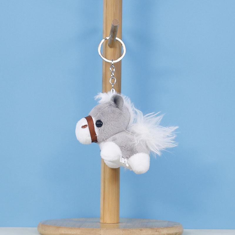 Plush Pony Keychain Cartoon Toy Bag Charm For Kids Gift