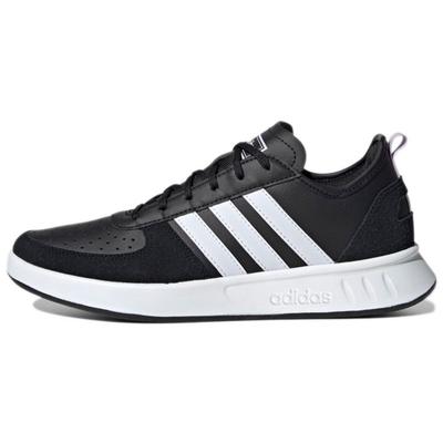 Chaussures de Tennis Basses en Cuir Années 80 Durables Baskets pour Femmes Noir FW9178