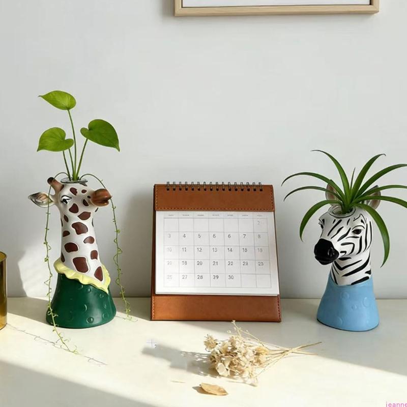 Flower Vases for Home Decors Giraffe Art Vases Aesthetic Vases Decorative Flower Vases Centerpieces for Shelf Table Decors