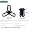 King Kong Folding Leaf UFO LED Bulb E27 Screw Lamp for Home and Garage