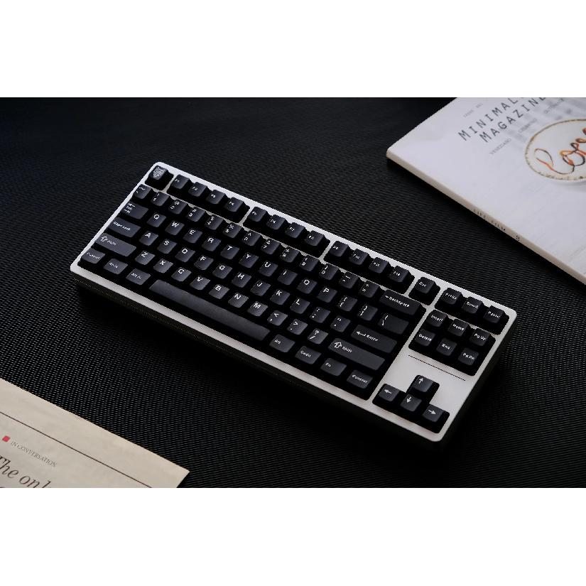 GMK WOB/wOB Keycaps Double Shot 114 Keys PBT Cherry Profile Alice Layout White Black Keycaps For Mechanical Keyboards 7u Keys