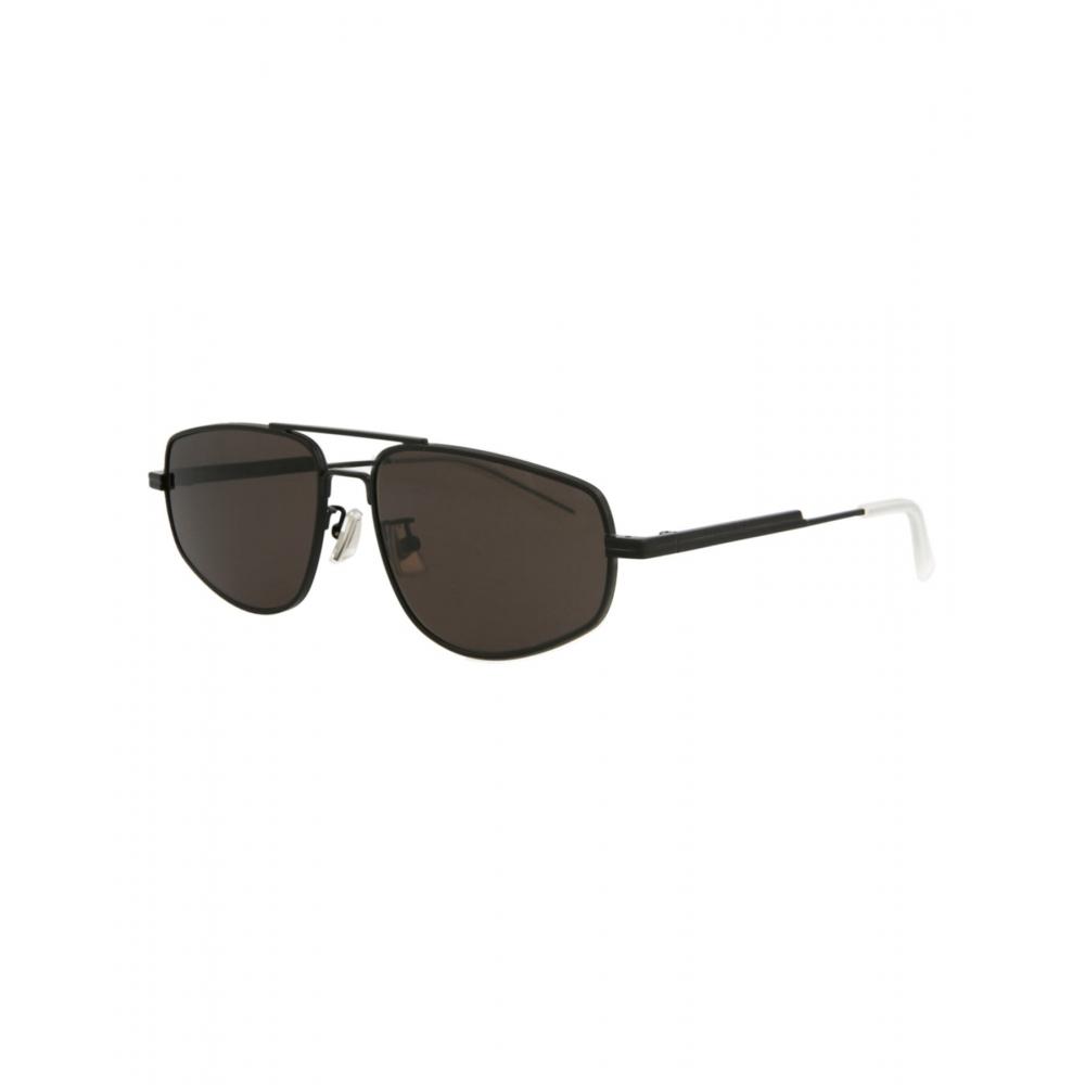 Bottega Veneta Aviator Frame Metal Sunglasses Black Black Grey